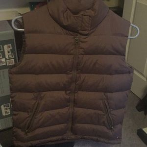 2 new brown vests. Kenneth Cole and Abercrombie